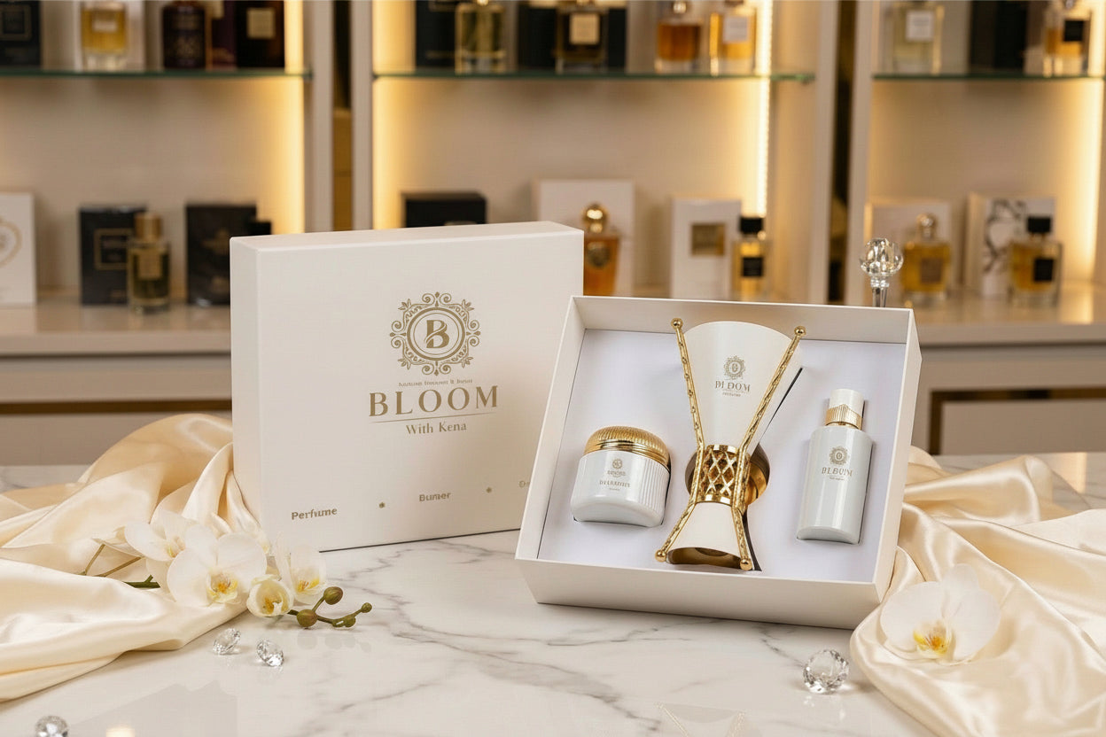Bakhoor perfume with incense burner set