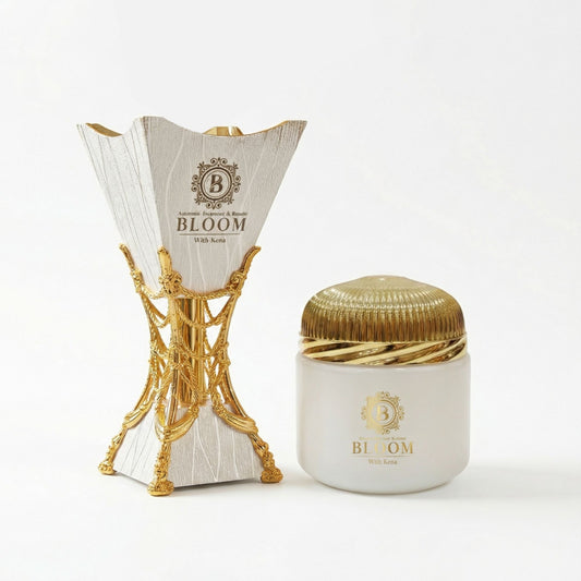 BLOOM with Kena – Luxury Bakhoor & Burner Set (SILVER)